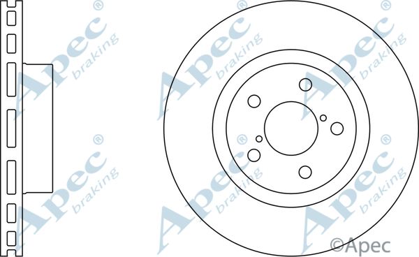 APEC BRAKING Jarrulevy DSK683